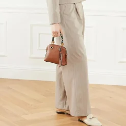 Moschino Braided Cord Cuoio Minitasche