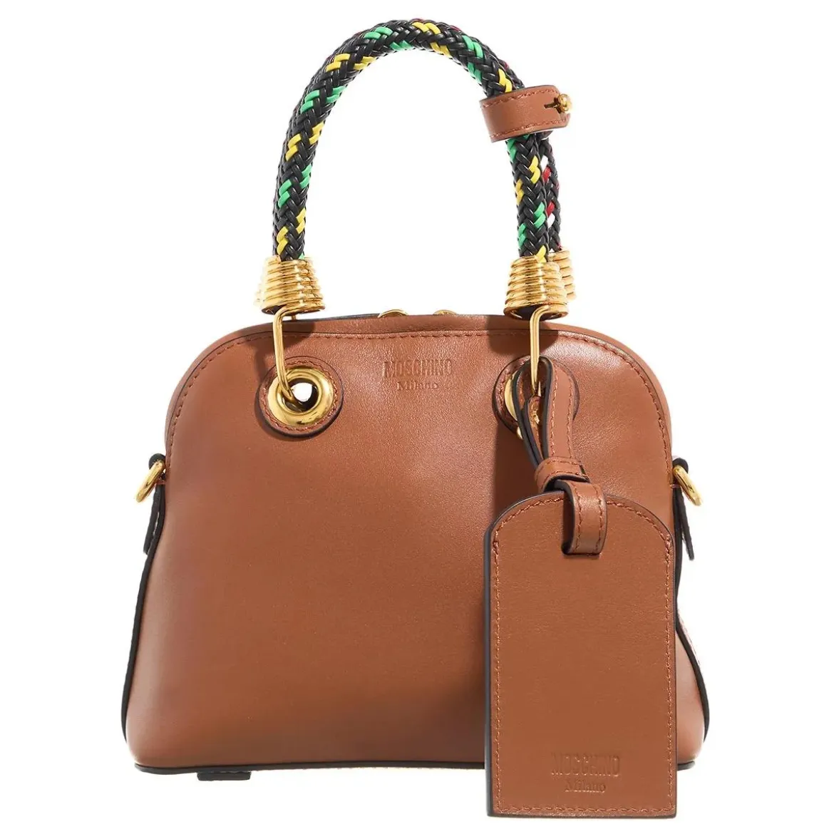 Moschino Braided Cord Cuoio Minitasche
