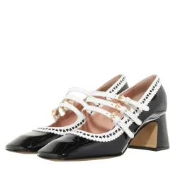 Moschino Hearted Brogue Nero/Bianco High Heels