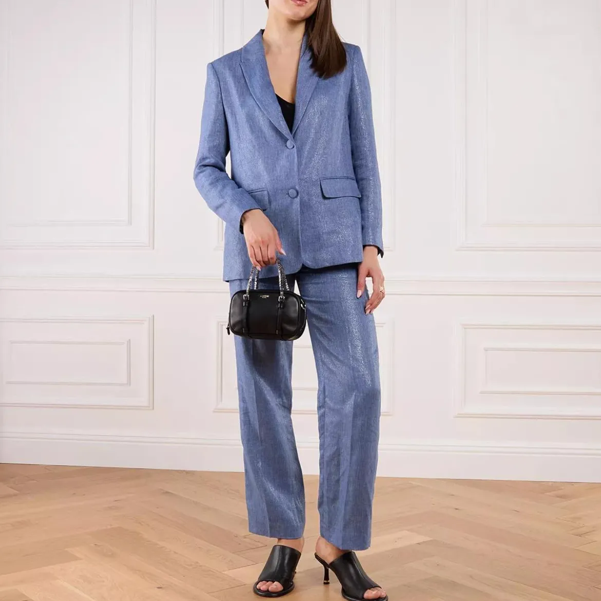 Moschino Mini Lettering Nero Minitasche