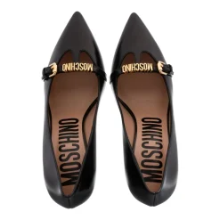 Moschino Mini Lettering Nero Pumps
