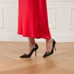 Moschino Mini Lettering Nero Pumps