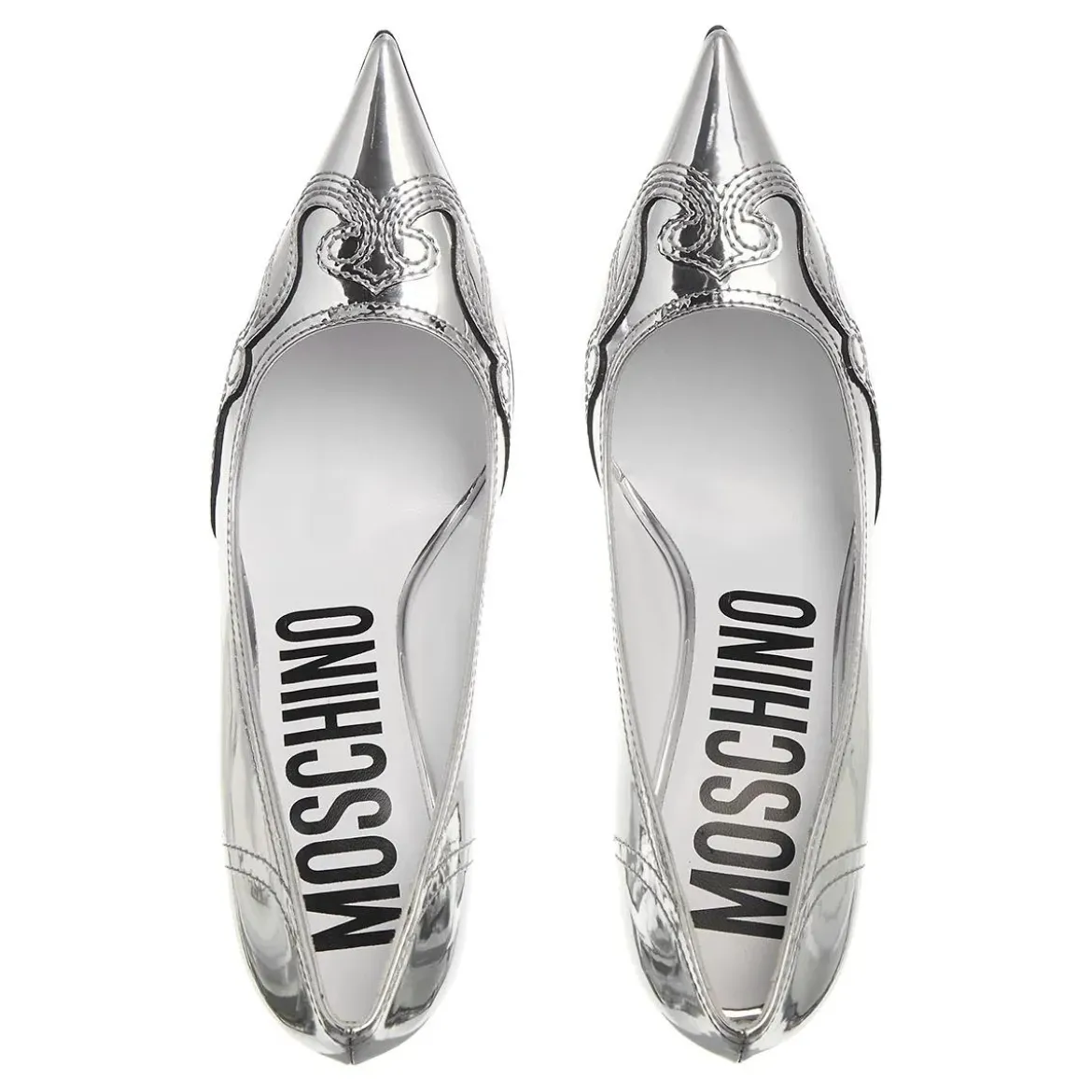 Moschino Scarpa Donna Argento Pumps