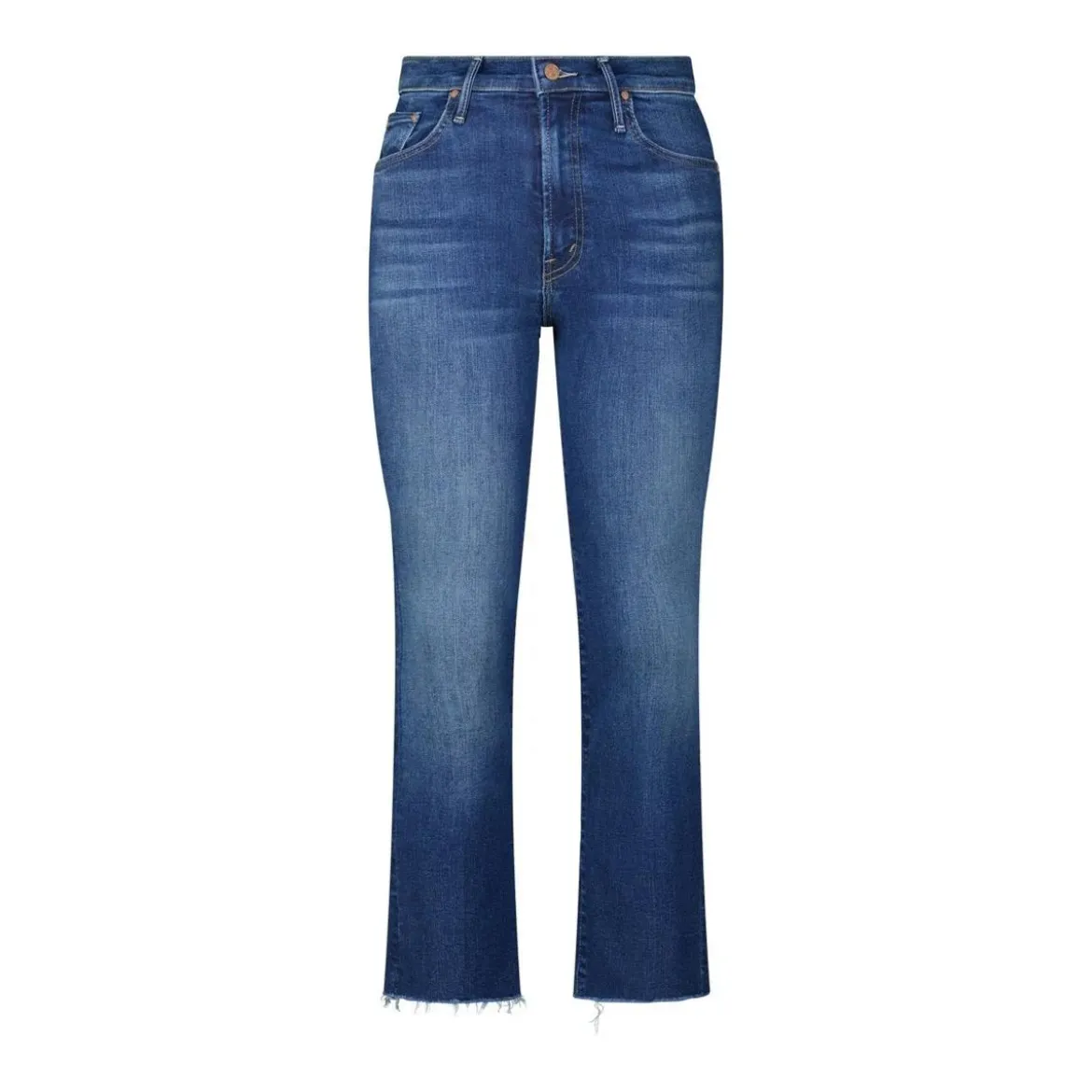 Mother Bootcut Jeans The Insider Crop Blau Bootcut-Jeans