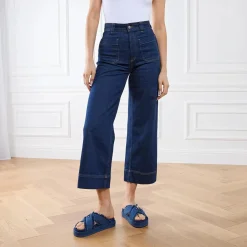 Mou Criss-Cross Sandal Denim Denim Slides