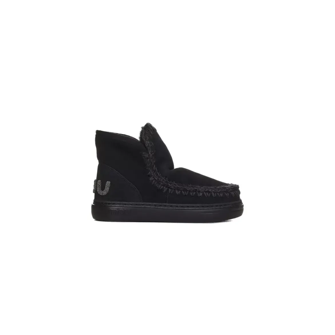 Mou Eskimo Sneakers With Glitter Black Winterboots