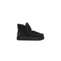 Mou Eskimo Sneakers With Glitter Black Winterboots