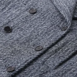 MSGM Jacke aus Alpakawolle blau Übergangsjacke