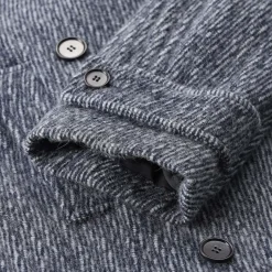 MSGM Jacke aus Alpakawolle blau Übergangsjacke
