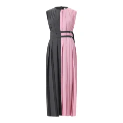 MSGM Maxikleid Abito aus Woll-Mix pink Maxikleid