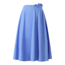 MSGM Midirock aus Baumwolle blau Midirock