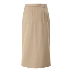 MSGM Midirock aus Baumwolle beige Midirock