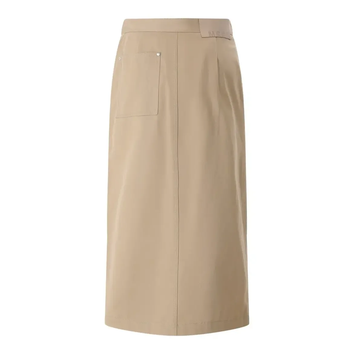 MSGM Midirock aus Baumwolle beige Midirock