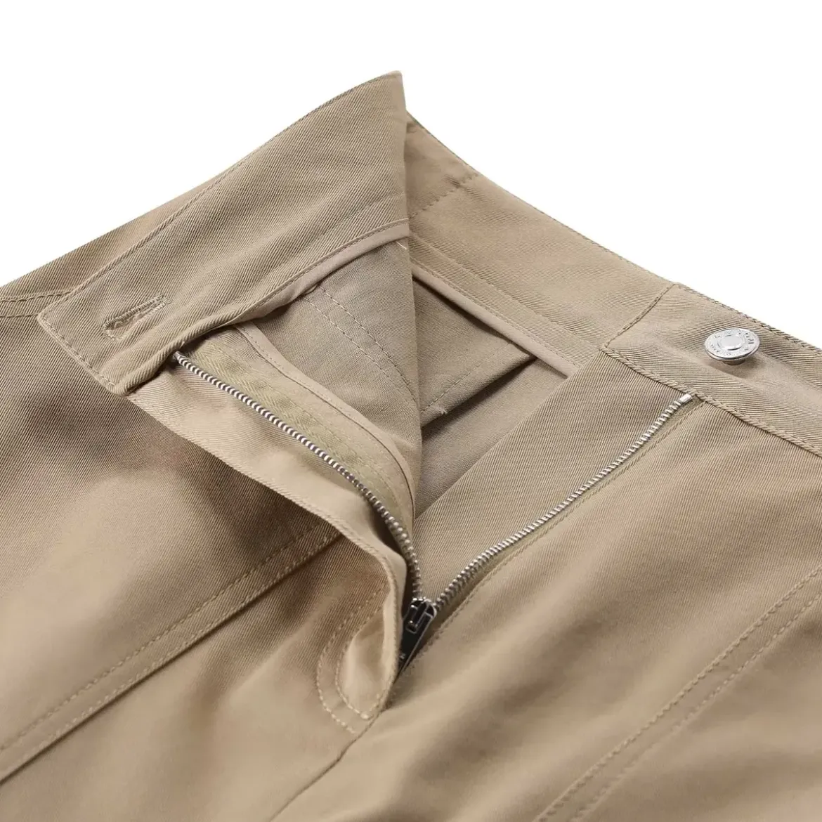 MSGM Midirock aus Baumwolle beige Midirock
