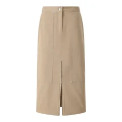 MSGM Midirock aus Baumwolle beige Midirock