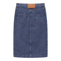 MSGM Midirock aus Denim blau Maxirock