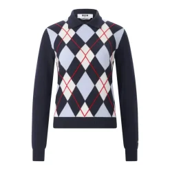 MSGM Pullover Maglia aus Merinowolle & Kaschmir braun