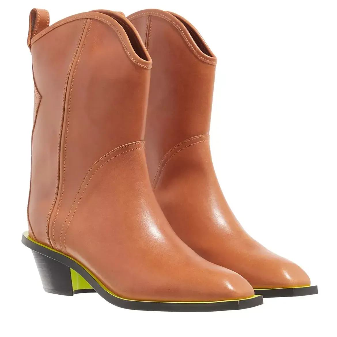 MSGM Stivale Donna Boot Brown Stiefeletten