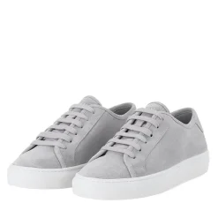 National Standard Sneaker aus Leder grau Schnürschuhe