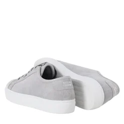 National Standard Sneaker aus Leder grau Schnürschuhe