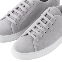 National Standard Sneaker aus Leder grau Schnürschuhe