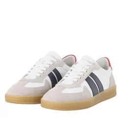 National Standard Sneaker aus Leder beige Schnürschuhe