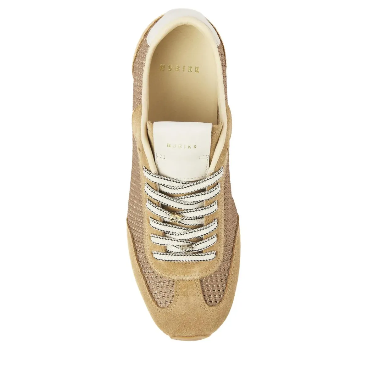 Nubikk Billy Lou Taupe Mesh Low-Top-Sneaker