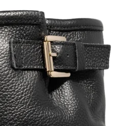 Nubikk Eve Leva Fur Black Grain Biker Boots