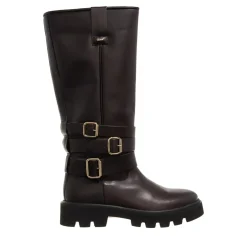 Nubikk Frank Lynn Dk Brown Leather Biker Boots
