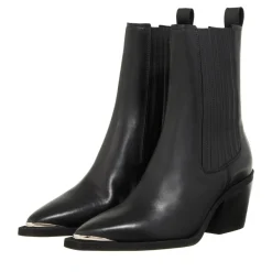 Nubikk Liv Loua Metal Black Leather Cowboy-Stiefel