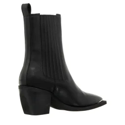 Nubikk Liv Loua Metal Black Leather Cowboy-Stiefel