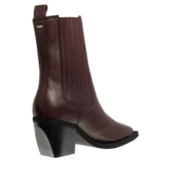Nubikk Liv Loua Metal Bordo Leather Cowboy-Stiefel
