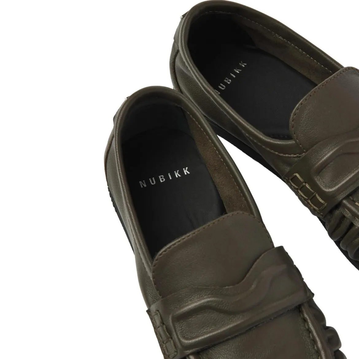 Nubikk Riley Mio Dk Green Leather Loafer