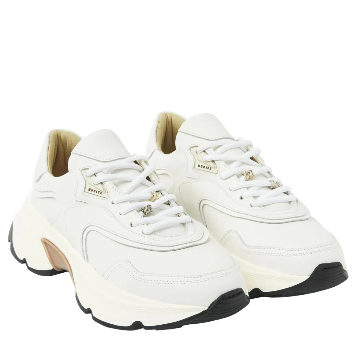 Nubikk Ross Zay (L) Off White Leather Low-Top-Sneaker