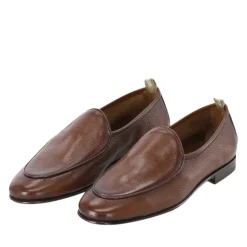 Officine Creative Loafer aus Leder braun Schnürschuhe