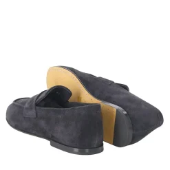 Officine Creative Loafer aus Veloursleder blau Schnürschuhe