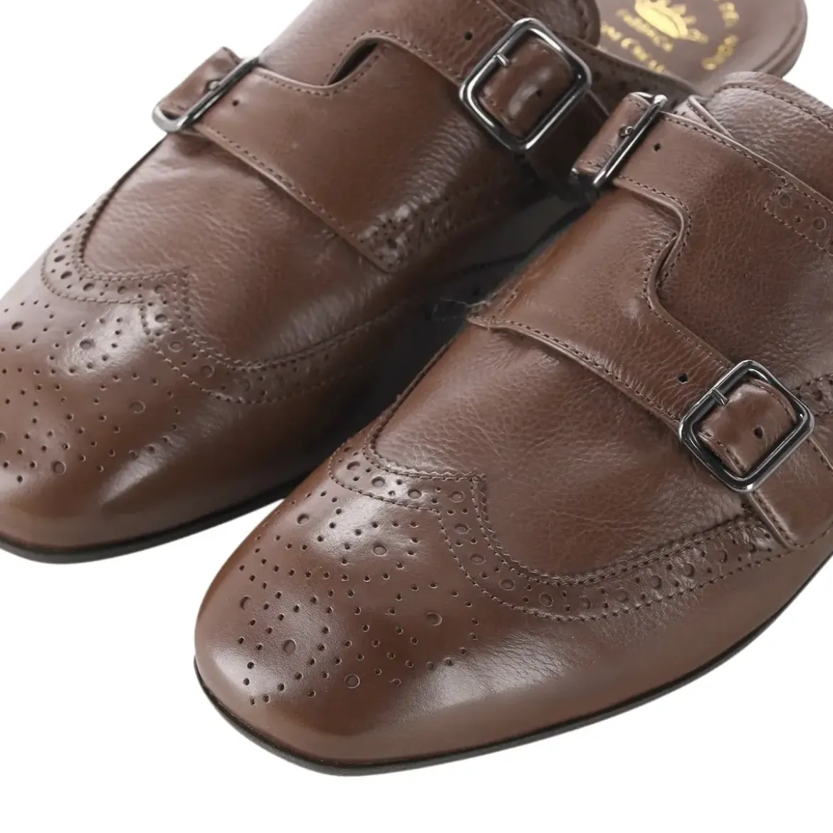 Officine Creative Sandalen aus Leder braun Schnürschuhe