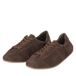 Officine Creative Sneaker aus Veloursleder braun Schnürschuhe