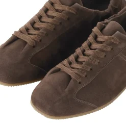 Officine Creative Sneaker aus Veloursleder braun Schnürschuhe