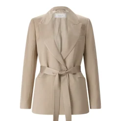 Peserico Blazer mit Taillengürtel braun Blazer