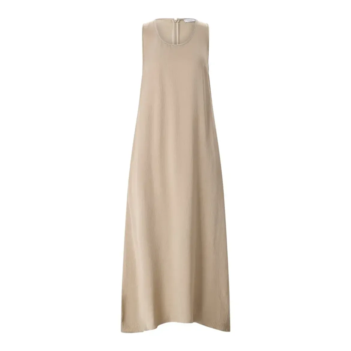Peserico Midikleid mit Schmuckdetails braun Midikleid