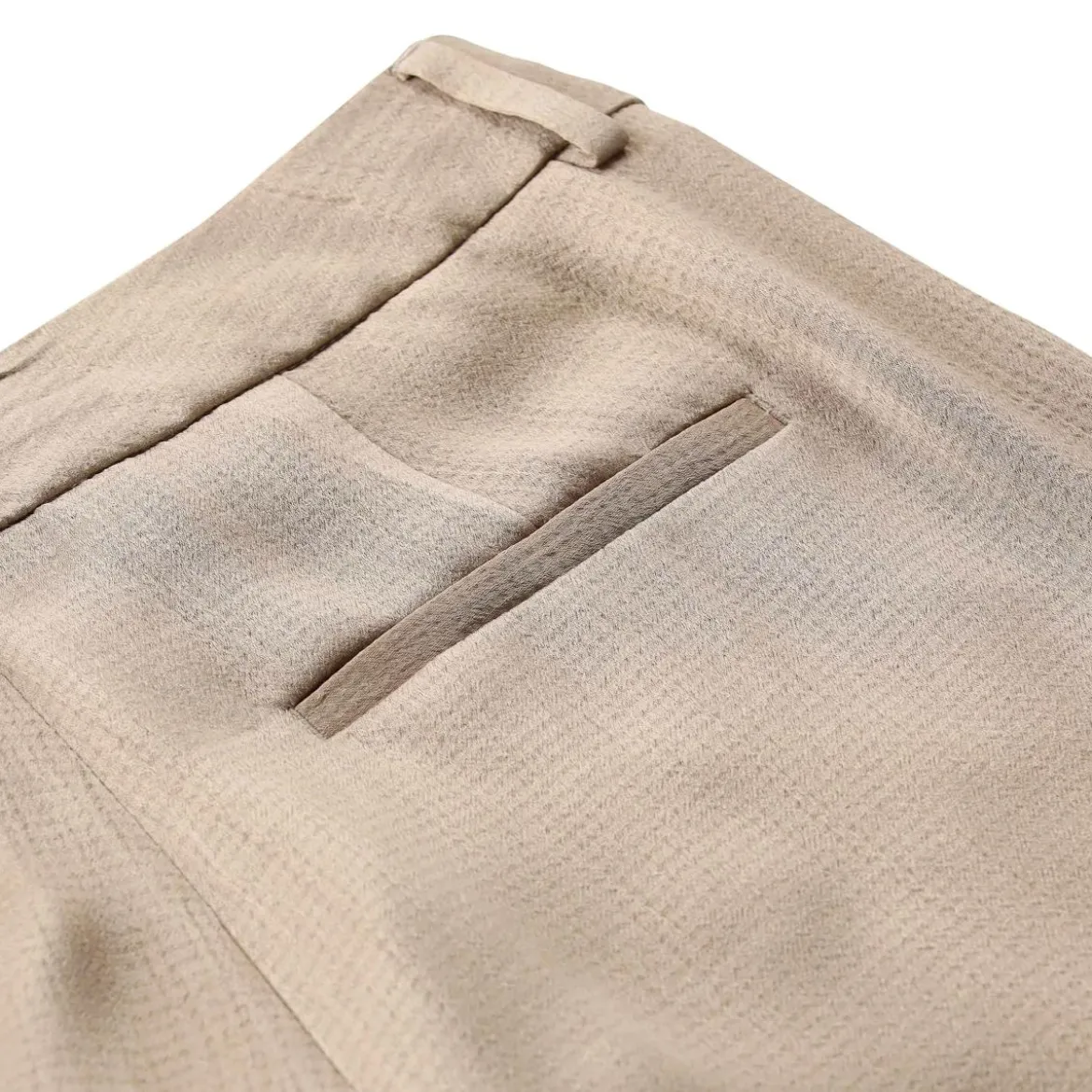 Peserico Weite Stoffhose braun Stoffhose