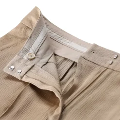 Peserico Weite Stoffhose braun Stoffhose