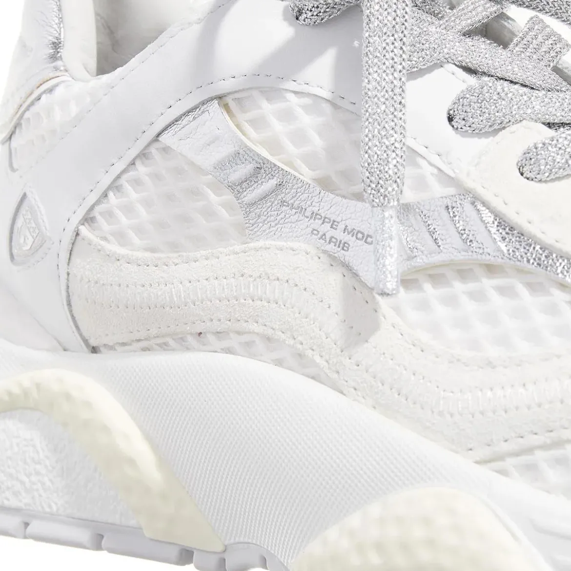 Philippe Model Odeon Low Woman Veau Resau Blanc Low-Top-Sneaker