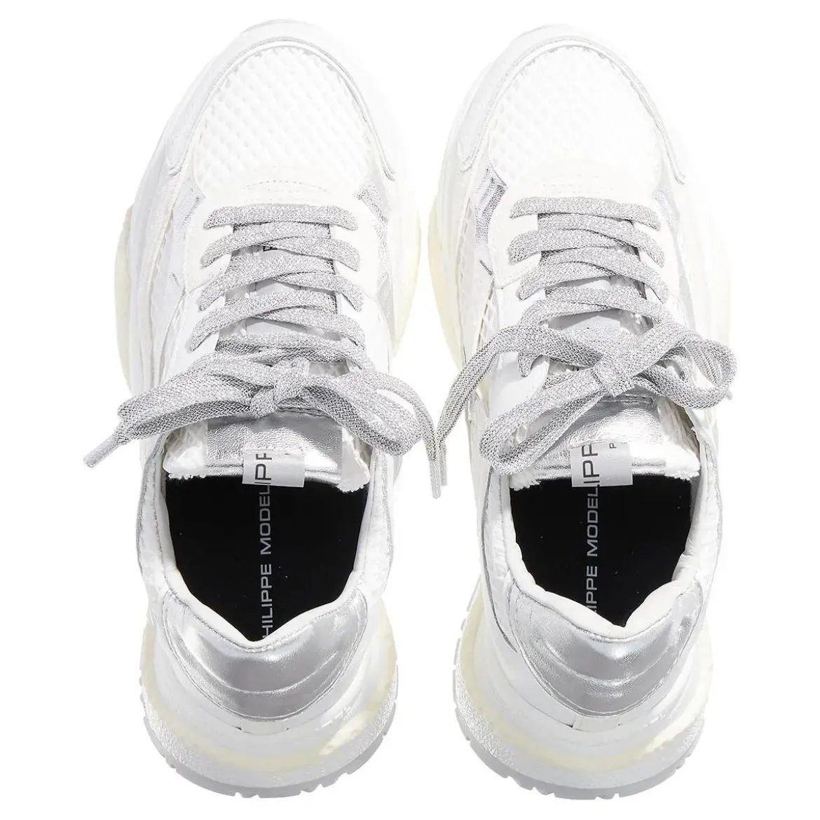 Philippe Model Odeon Low Woman Veau Resau Blanc Low-Top-Sneaker