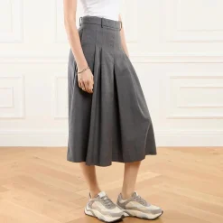 Philippe Model Odeon Low Woman Veau Mixage_Gris Low-Top-Sneaker