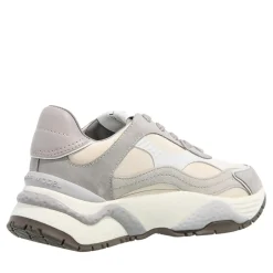 Philippe Model Odeon Low Woman Veau Mixage_Gris Low-Top-Sneaker