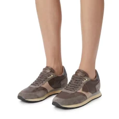 Philippe Model Sneaker Blville aus Leder braun Schnürschuhe