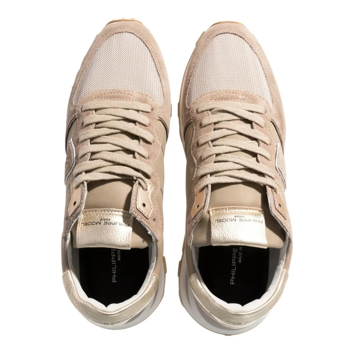 Philippe Model Sneaker Tropez Haute Low Hellbraun Low-Top-Sneaker