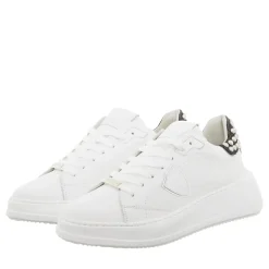 Philippe Model Tres Temple Low Woman Veau Goujons_Noir Noir Low-Top-Sneaker